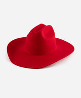 Teddy Cattleman Cowboy Hat in Cherry Red