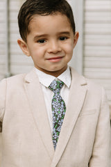 Flynn Floral - Boys Tie — view 2