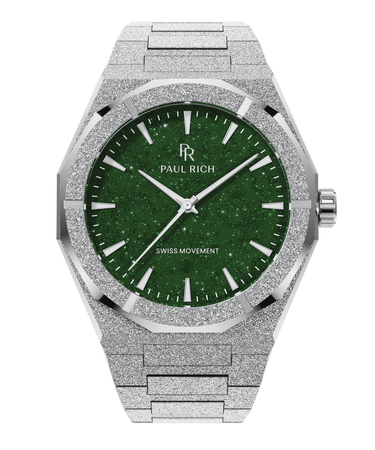 Paul Rich US Frosted Star Dust II Silver Green Watch