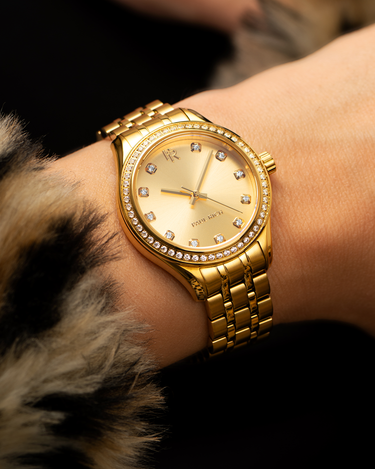 Paul Rich US Crystelle All Gold Luxury Watch