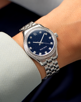 Paul Rich US Crystelle Silver Blue Aventurine Watch