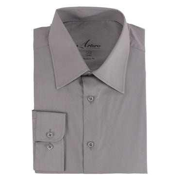 Arturo Dress Shirts 200SLIM Dress Shirt in Grey