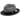 Montique Landon Two-Toned Polybraid Straw Fedora in Black