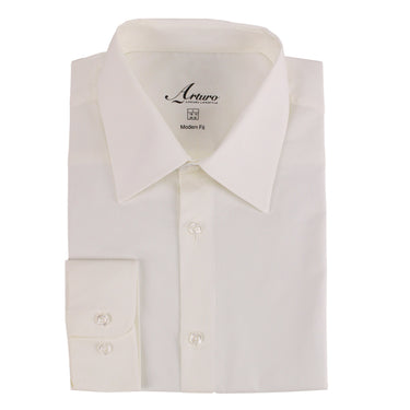 Arturo Dress Shirts 200SLIM Dress Shirt in Ivory