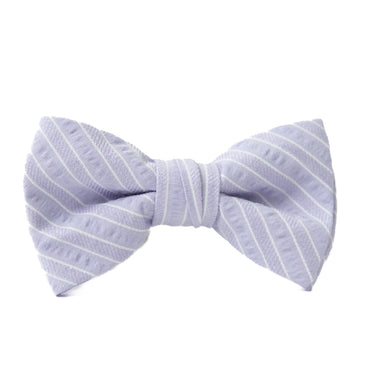 Lavender Stripe - Boys Bow TIe