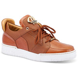 Mauri 8412/1 Boss Crocodile / Patent / Leather Sneakers (MA5444) - Cognac