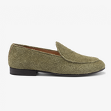 Men's Olive Textured Suede Milano Loafer
