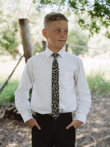 Midnight Floral - Boys Tie — view 5