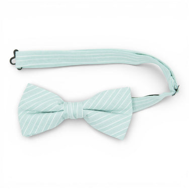 Mint Stripe - Men's Pre-tied Bow Tie