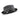 Montique Domino Effect Pinch Front Straw Fedora in Black