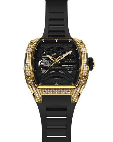 Paul Rich US Diamond Astro Skeleton Mason Gold Watch
