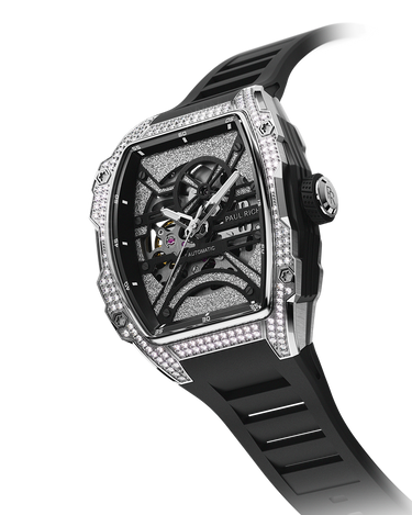 Paul Rich US Diamond Astro Skeleton Silver Watch