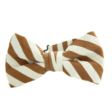 Russet Stripe - Boys Bow TIe