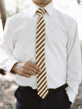 Russet Stripe - Youth Tie — view 2
