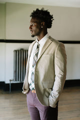 Spruce Plaid - Men's Tie — view 4