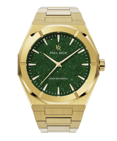 Paul Rich US Star Dust II Gold Green Watch