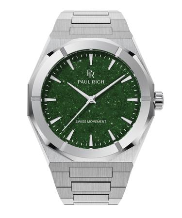 Paul Rich US Star Dust II Silver Green Watch