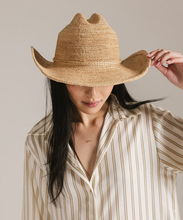 Gigi Pip Ames Packable Straw Cowboy Hat