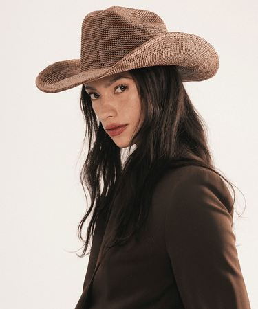 Gigi Pip Ames Packable Straw Cowboy Hat