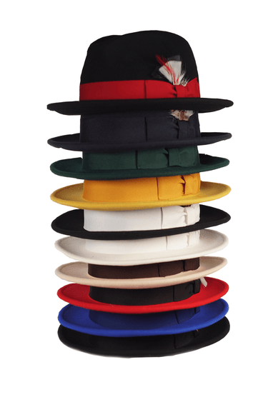 Ferrecci Brooks in Navy Blue Australian Wool Felt Trilby
