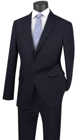 Vinci Navy Regular Fit 2 Piece Suit - 2PP