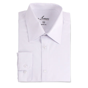 Arturo Dress Shirts 200SLIM Dress Shirt in White