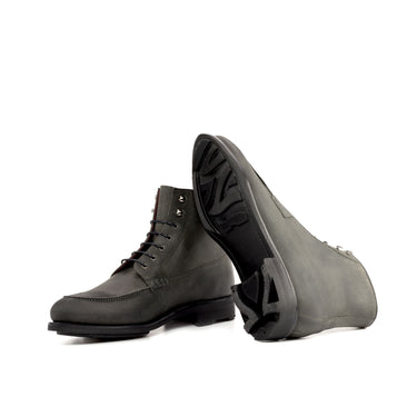 DapperFam Ryker in Black Men's Italian Leather Moc Boot
