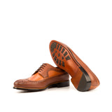 DapperFam Zephyr in Cognac / Med Brown Men's Italian Leather Longwing Blucher