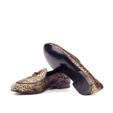DapperFam Marcello in Leopard Men's Sartorial Belgian Slipper
