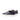 DapperFam Rivale in Navy / Dark Brown Men's Italian Leather Trainer