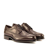 DapperFam Zephyr in Dark Brown Men's Italian Leather Longwing Blucher — Style 5025