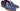 Paul Parkman Men's Hand-Painted Side Sewn Tassel Loafers in Blue & Purple
