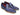 Paul Parkman Men's Hand-Painted Side Sewn Tassel Loafers in Blue & Purple