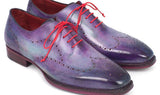 Paul Parkman Men's Goodyear Welted Wingtip Oxfords in Purple
