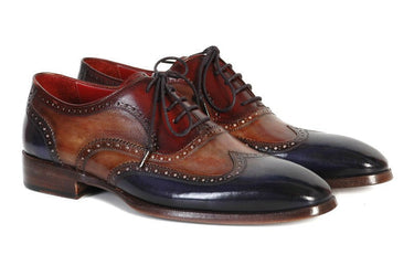 Paul Parkman Men's Wingtip Oxfords in Navy, Camel & Bordeaux