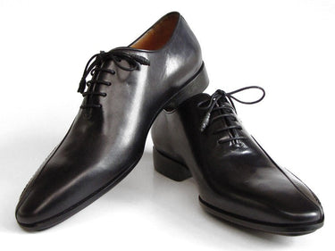 Paul Parkman Men's Side HandsewnLeather Oxfords in Black
