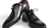Paul Parkman Men's Side HandsewnLeather Oxfords in Black