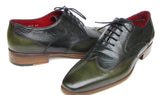 Paul Parkman Men's Floater Leather Wingtip Oxfords in Green