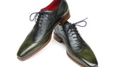 Paul Parkman Men's Floater Leather Wingtip Oxfords in Green