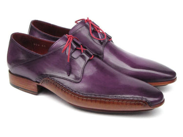 Paul Parkman Men's Ghillie Lacing Side Dress Shoes in Purple
