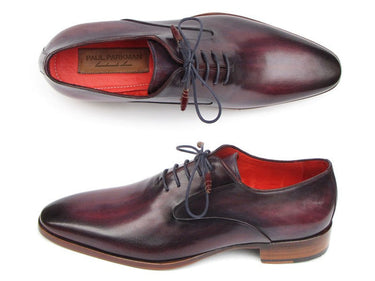 Paul Parkman Men's Plain Toe Leather Oxfords in Purple