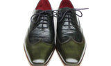 Paul Parkman Men's Floater Leather Wingtip Oxfords in Green