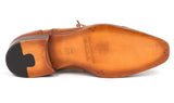 Paul Parkman Men's Hand-Painted Leather Captoe Oxfords in Tan
