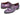 Paul Parkman Men's Hand-Painted Leather Wingtip Oxfords in Purple & Navy