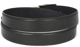 Paul Parkman Men's Hand-Painted Leather Belt in Black