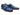 Paul Parkman Men's Leather Kiltie Monkstraps in Dual Tone Blue