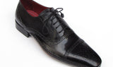 Paul Parkman Men's Handsewn Captoe Oxfords in Black