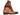 Paul Parkman Men's Hand-Painted Leather Double Monkstrap Boots in Brown