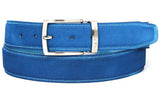 Pau Parkman Men's Suede Belt in Blue