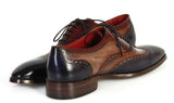Paul Parkman Men's Wingtip Oxfords in Navy, Camel & Bordeaux